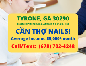 Ảnh của Cần thợ nails ở Tyrone, GA 30290. Income/month: $5,000