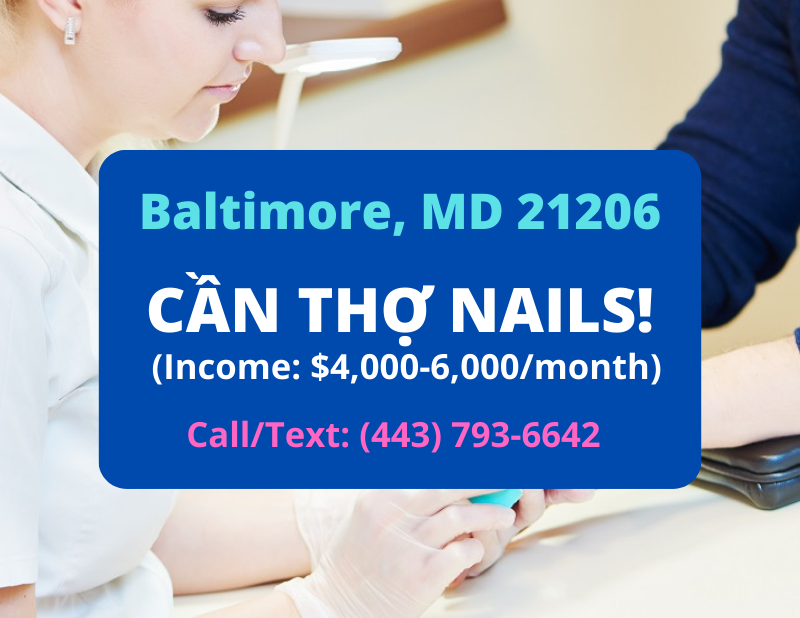 Ảnh của Cần thợ nails ở Baltimore MD 21206. Income/month: $6,000