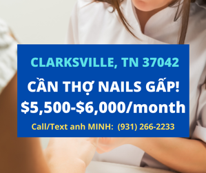 Ảnh của Cần thợ nails ở Clarksville, TN 37042. Thu nhập: $6,000/tháng