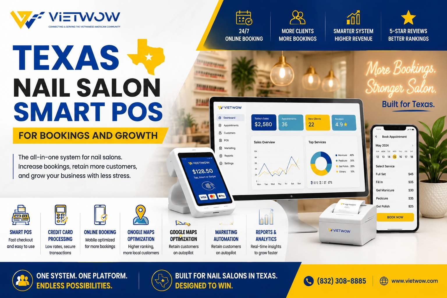 Texas Nail Salon Smart POS For Bookings And Growth
