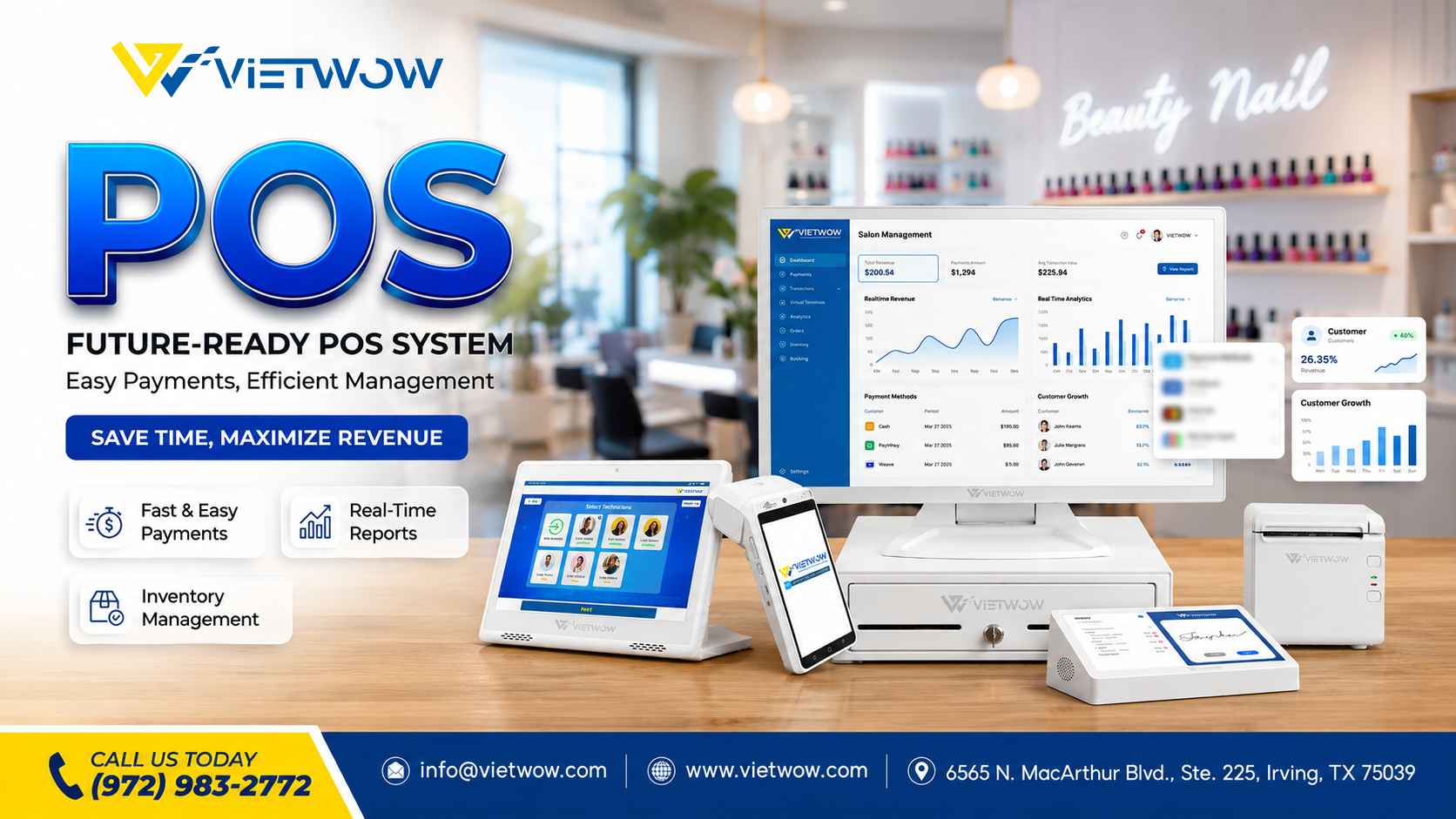 POS System For Vietnamese Nail Salon Owners In Texas